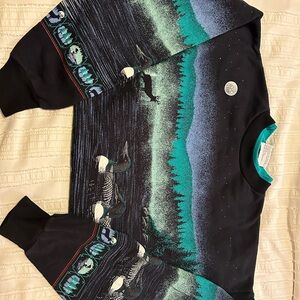 Vintage Wildlife Graphic Sweatshirt